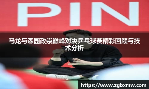 马龙与森园政崇巅峰对决乒乓球赛精彩回顾与技术分析